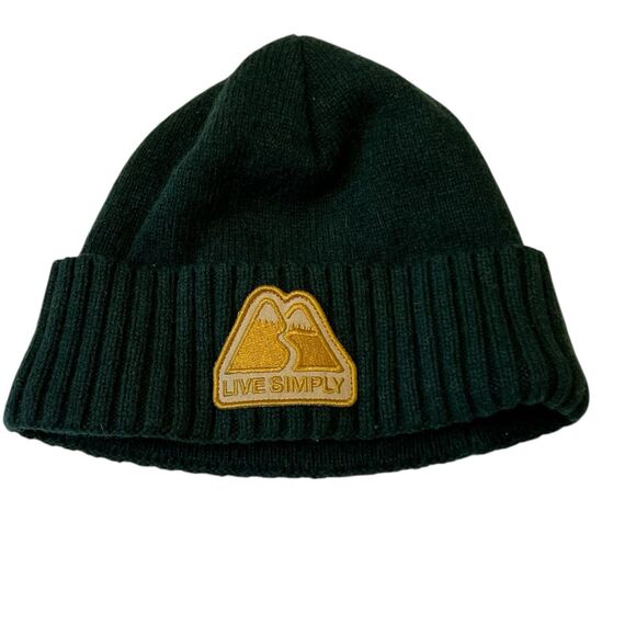 Patagonia Skull Cap Wool Beanie Brodeo Green Live Simply Patch 29206 Fall 2018 - Picture 2 of 6